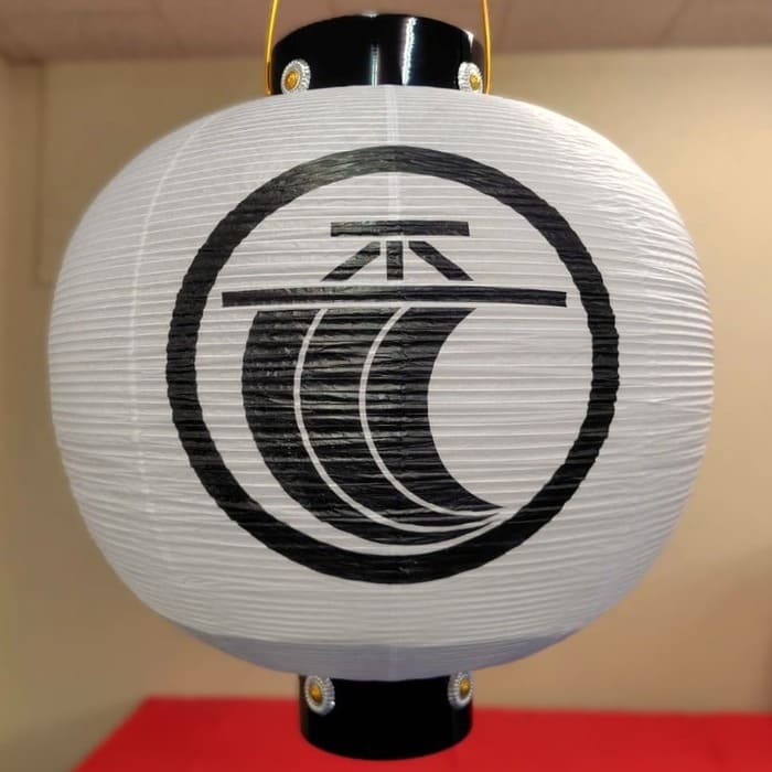 丸に一つ帆　門提灯