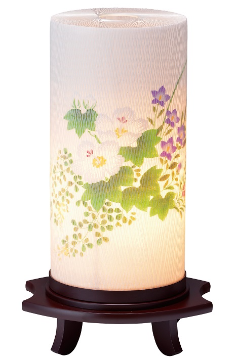 盆提灯 創作提灯 霊前灯 つむぎ 芙蓉（8842-90-065）