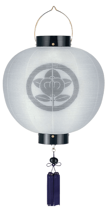 盆提灯 門提灯 丸 絹二重無地 尺五丸 15号 電気コード式(K4502)