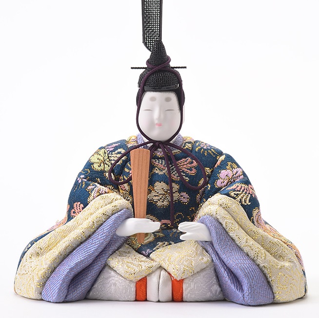 真多呂作ひな人形 親王飾り 本金 天宝雛セット（1885）男雛