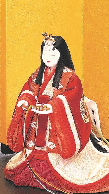 ☆雛人形三人官女セット☆ 陶器製 (村井めぐみ) 真多呂人形「東宮立雛セット」品番：1171 - 伽楠（かなん）