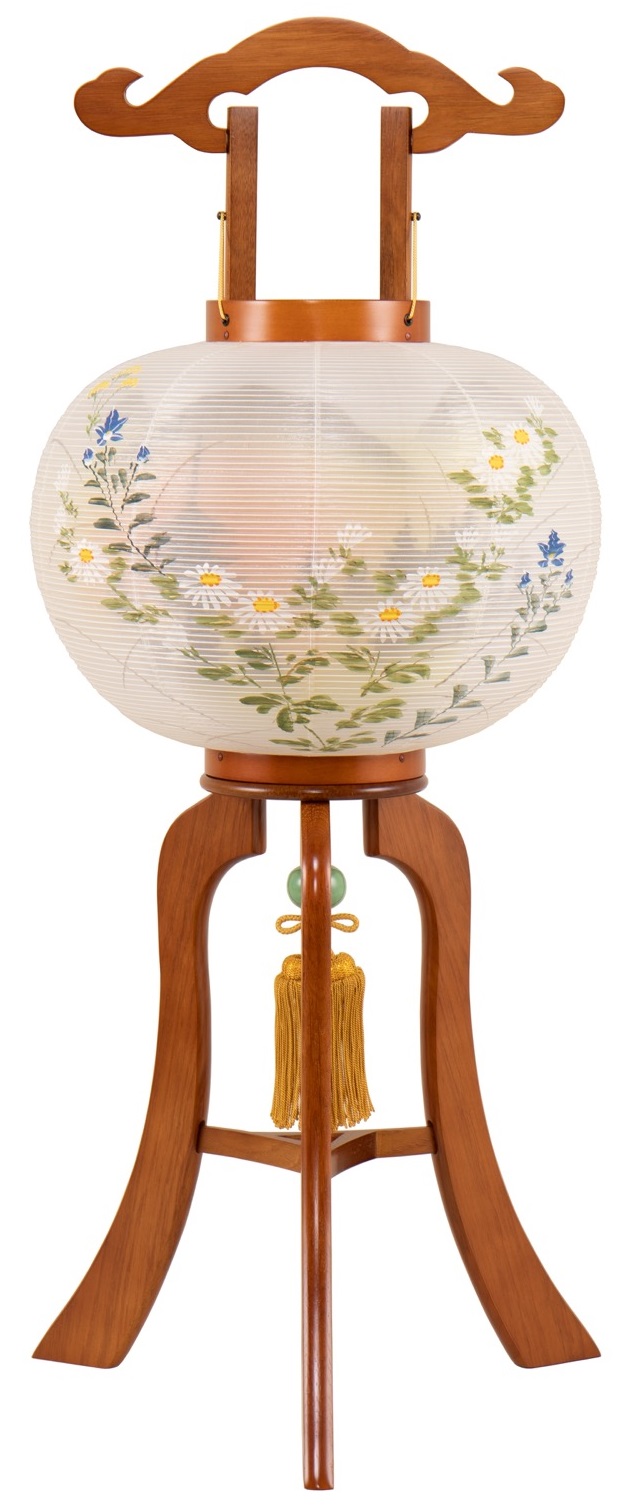 6月末に処分します　【木製】盆提灯 大内行灯 10号 樹峰【絹二重絵】 一対 楽天市場】お盆提灯 大内行灯 美奉 対入り 10号～12号 絹二重