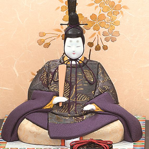 真多呂人形「本金 紫雲雛セット」 - 伽楠（かなん）