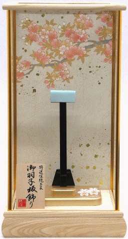 羽子板ケース 千代桜 10号 高さ45.5cm 四角 白木（P771）