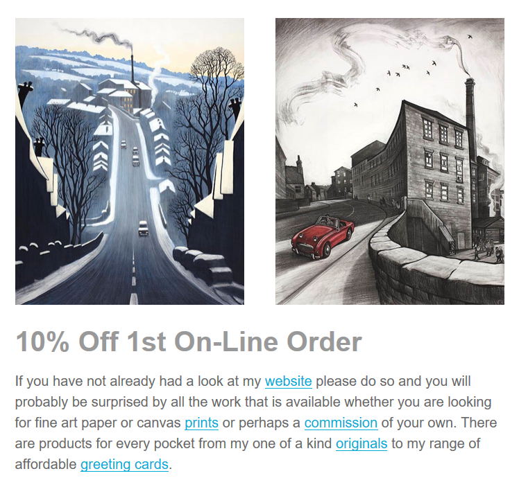 subscribing to mailing list at shows and exhibitions marketing your art or craft online