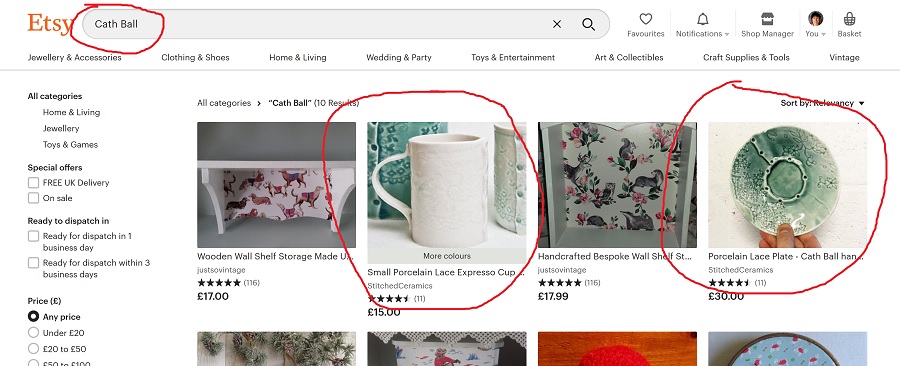 finding you by name marketing art craft and photography online on Etsy