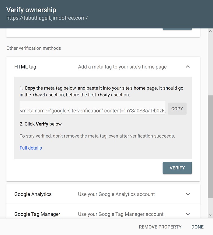 seo google search console art website