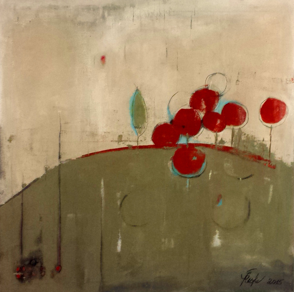 "Erinnerungen an die Toskana 2" - 80x80 cm