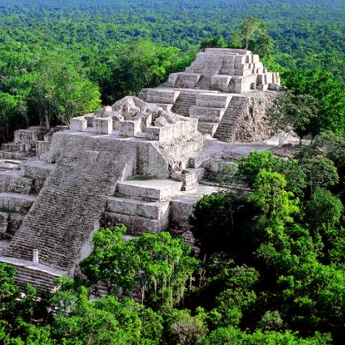 CAMINATA HACIA LA PIRAMIDE LA "DANTA" EN EL MIRADOR, PETEN ...