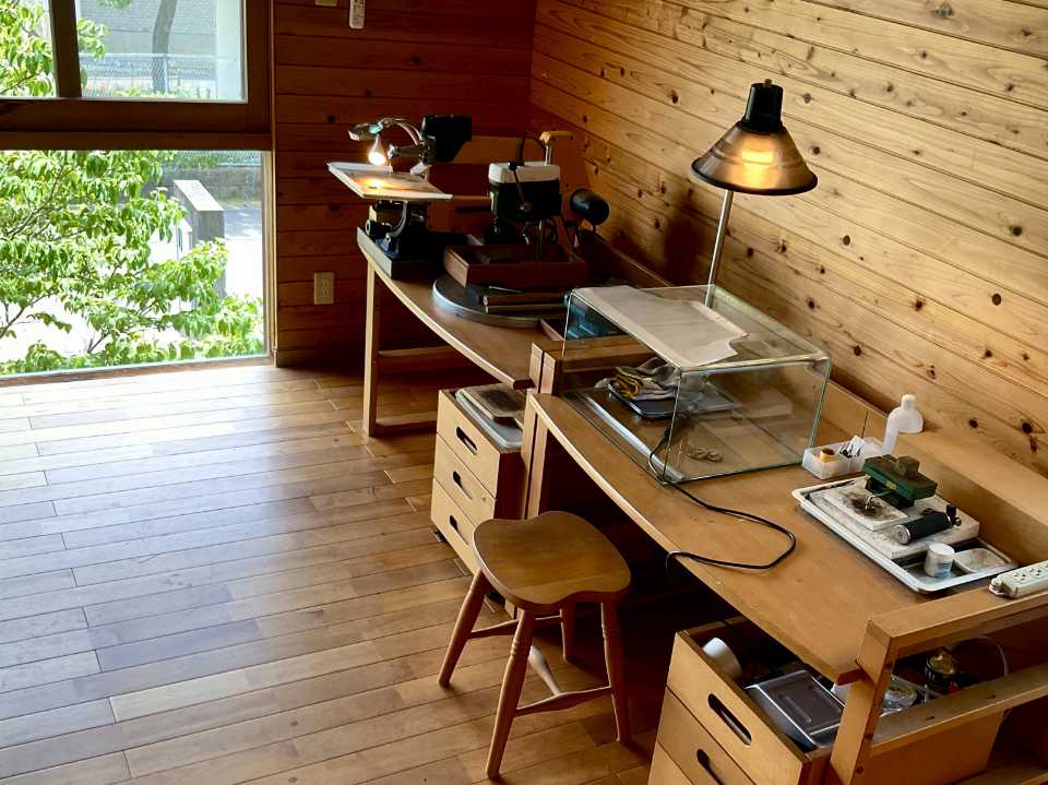 自宅アトリエ 作業場風景