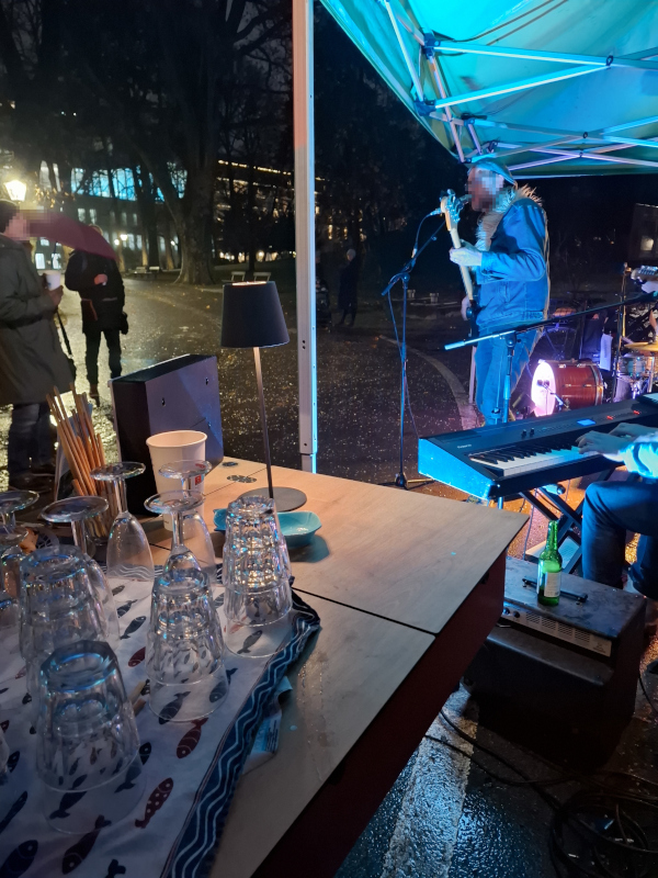Wollmilchfisch - Fahrradbar mit Band "Der Winkelbauer"