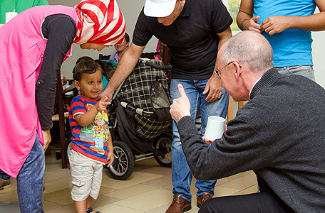 "Welcome!"-Woche 2015 für geflüchtete Menschen in der Katholischen Akademie Stapelfeld. Foto: Johannes Hörnemann