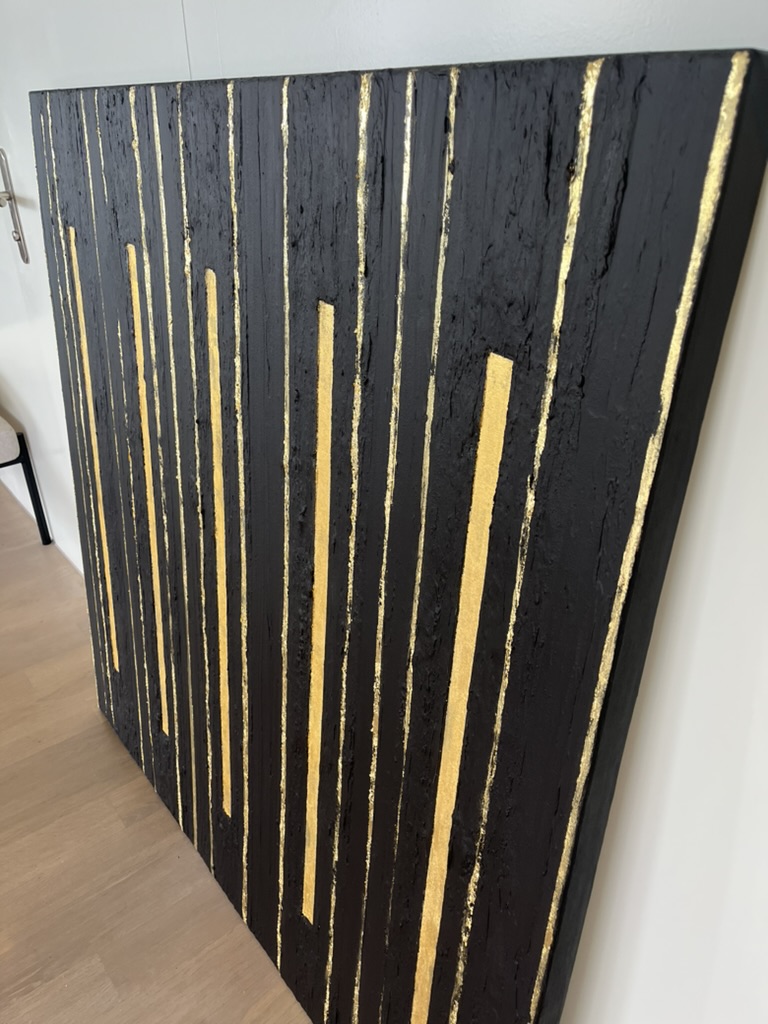 Bild von Daniela Schorno: 120 x 120 Golden Stripes