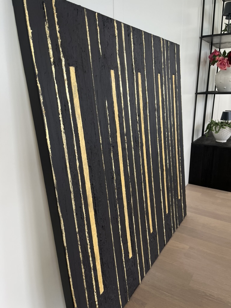 Bild von Daniela Schorno: 120 x 120 Golden Stripes