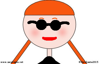 Zarahzetas Emoticon mit Sonnenbrille