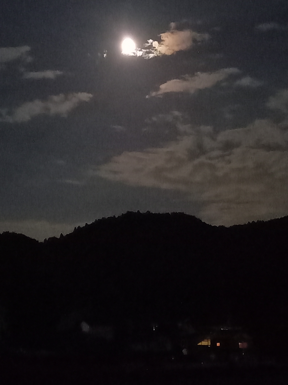 今夜のお月様 右京区京北明石町