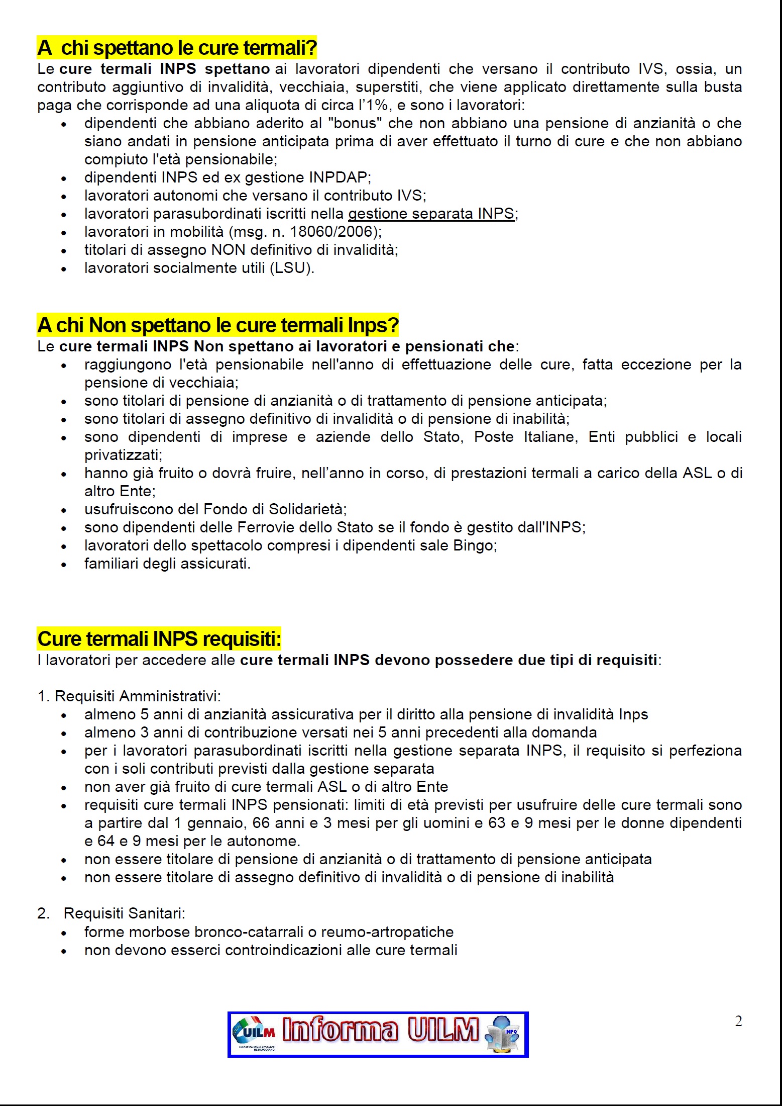 CURE TERMALI Benvenuti su uilmprovinciagranda!