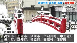 本日通常営業しています！！高知市、観測史上最も多い積雪でした・・。