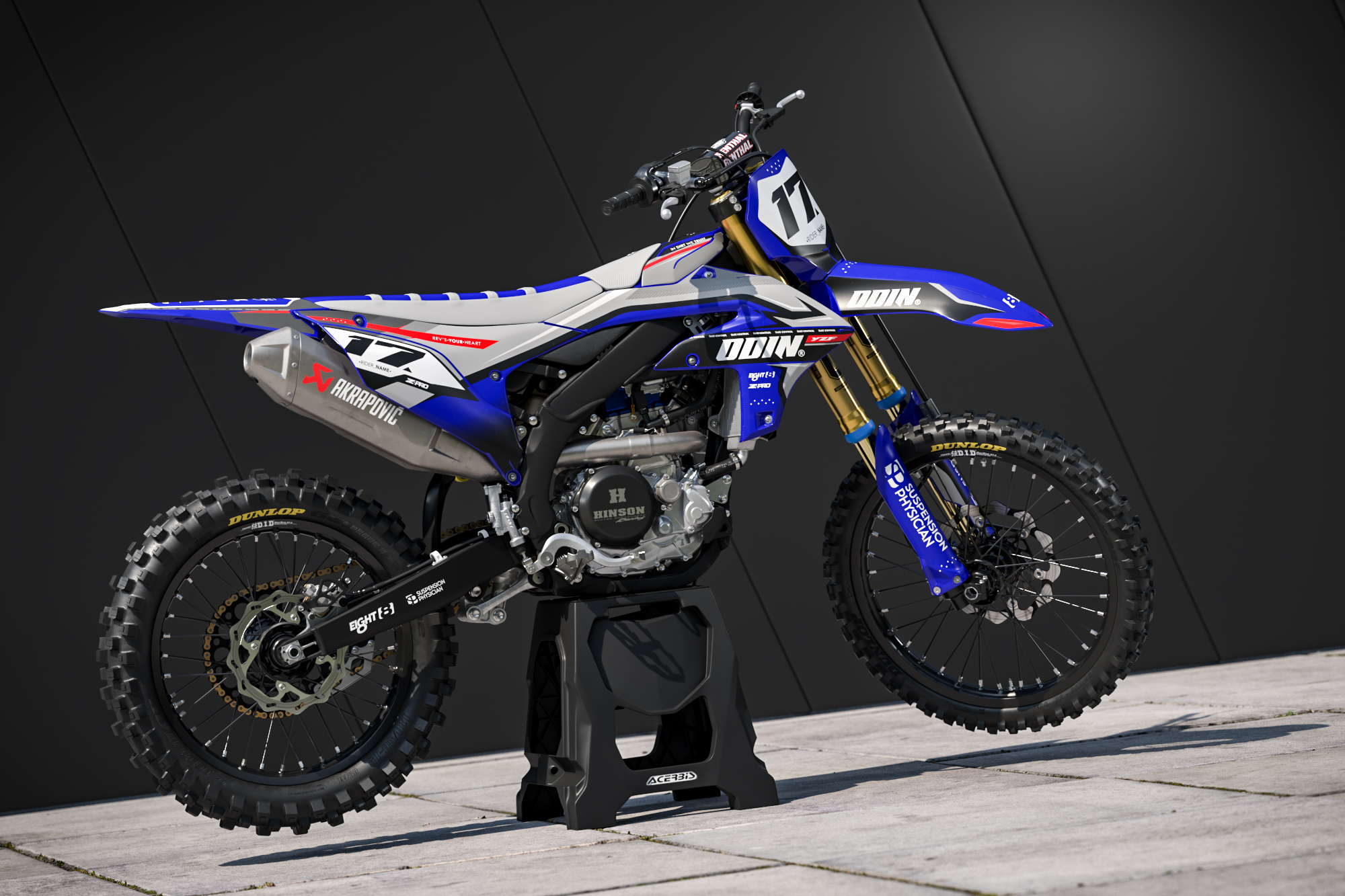 Yamaha yz450f 2023 apex Legit, verified & testfitted vector