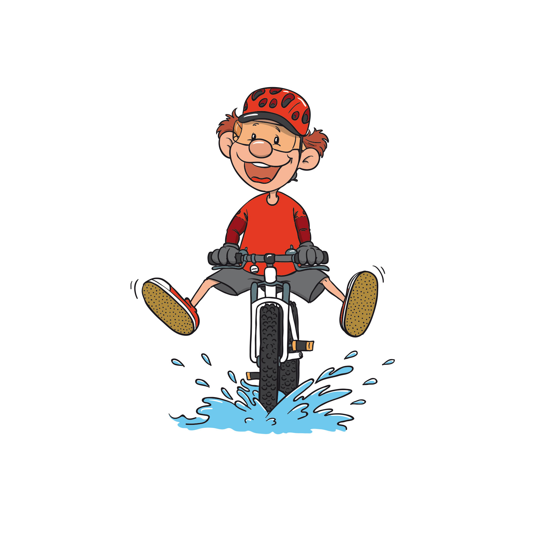 Illustrationen für die MTB Tour für Kinder in Baiersbronn.