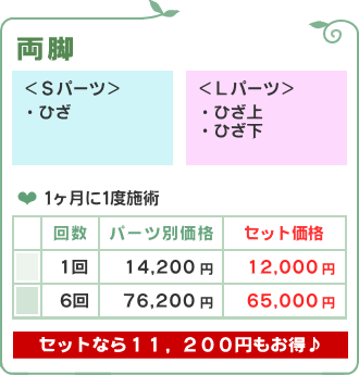 両脚・両足脱毛/脱毛フルール