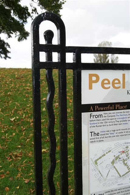 Peel Park interpretative sign