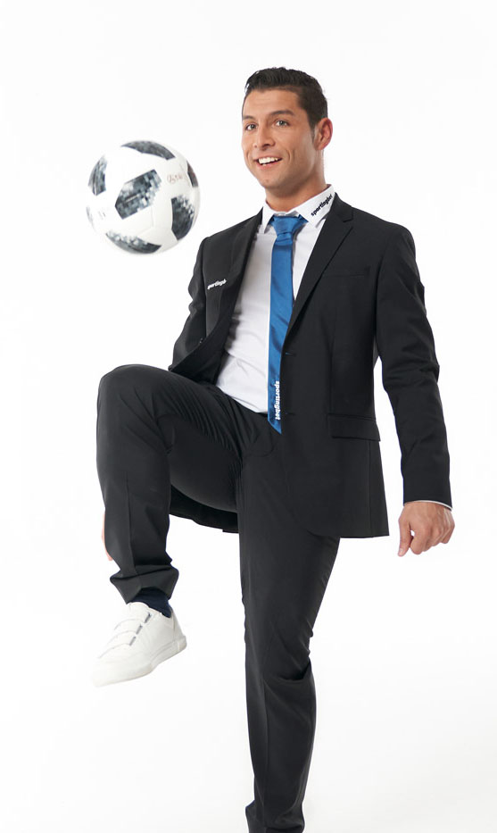 Fotomodel Fussball Freestyler