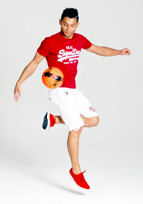 Fotomodel Fussball Freestyler
