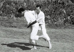 Uehara Seikichi and Onaga Taketoshi, Cape Manzamo, Okinawa, 1963