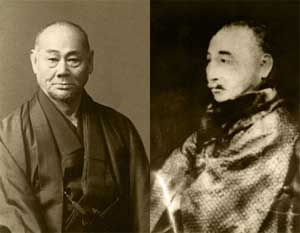 本部朝基師（左）と本部朝勇師（右）