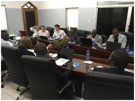 working group activities for formulating the technical guideline of asphalt road maintenance. The discussion was heated but wrapped up quickly in a Congolese way.
