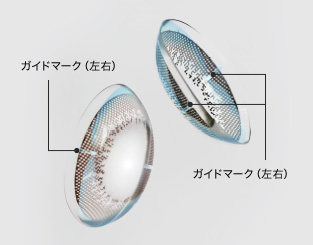 ガイドマークがあるから付けやすい！