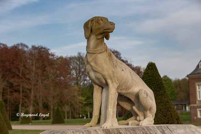 schloss nordkirchen skulptur jagdhund