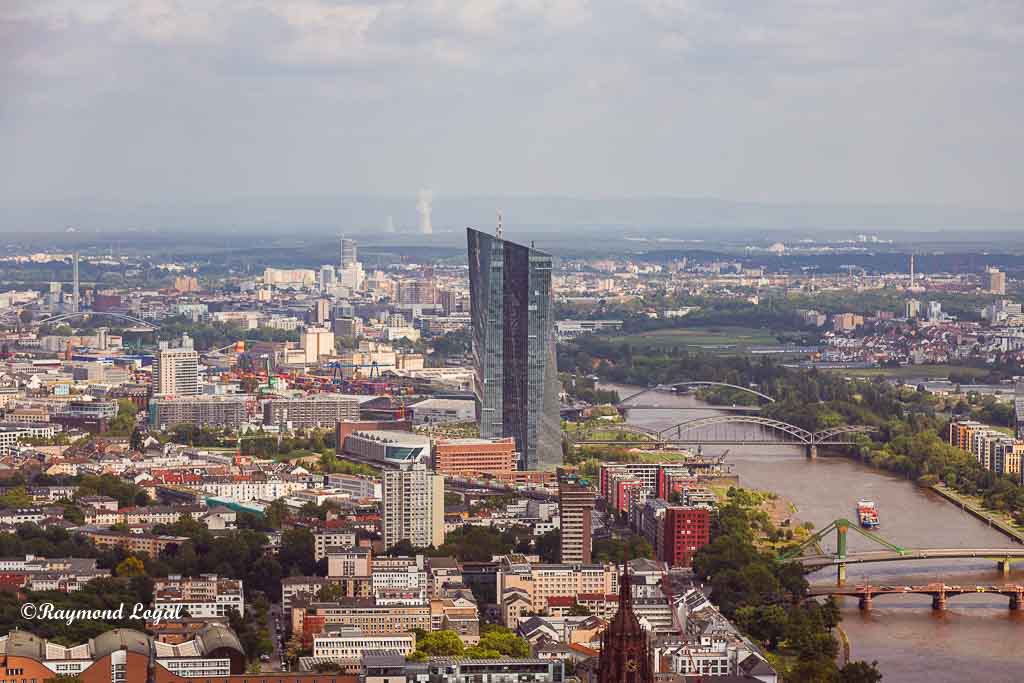 frankfurt main aerial view