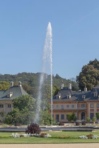 dresden schloss pillnitz springbrunnen