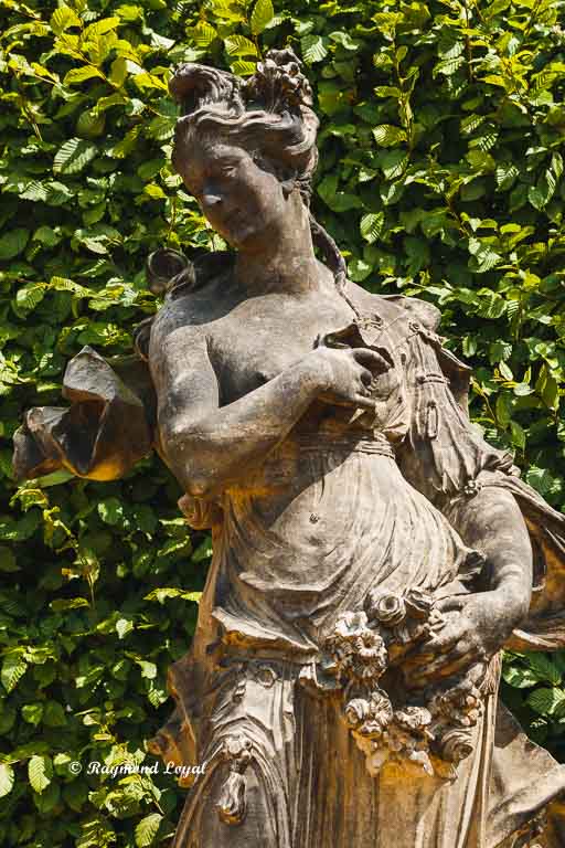 sculpture baroque garden at gross-sedlitz saxony