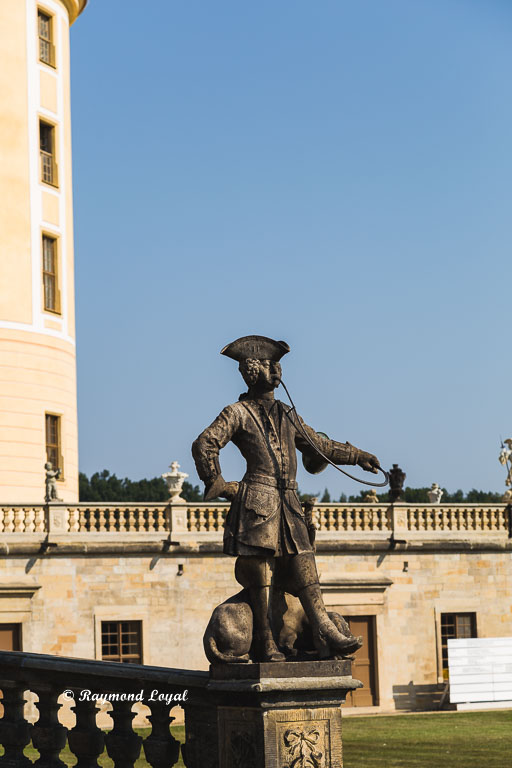 sculpture at moritzburg palace dresden