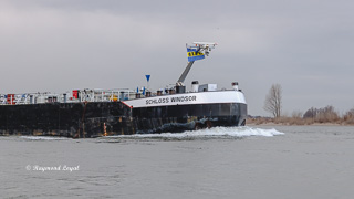 barge on the river Rhine
