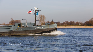 barge on the river Rhine