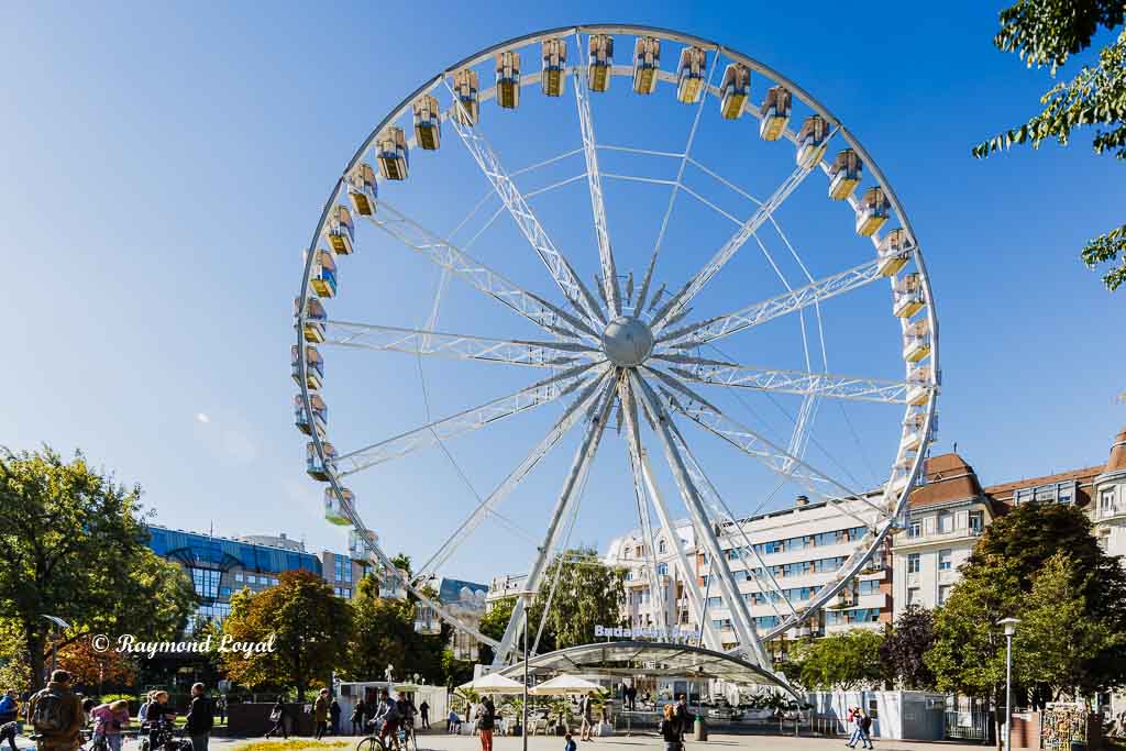 budapest city centre with big wheel budapest eye