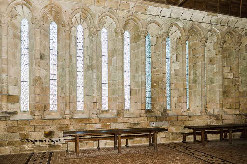 mont saint-michel inside abbey