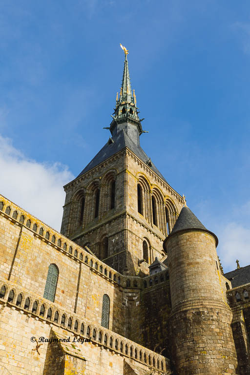 belltower of mont saint-michel abbey