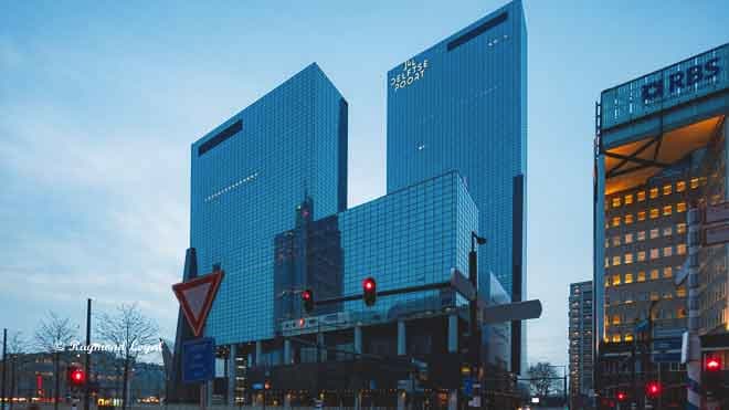 rotterdam delftse poort gebaeude stadt