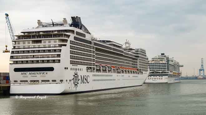 msc magnifica seaport of zeebrugge cruise terminal