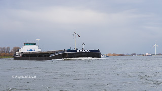 barge on the river Rhine