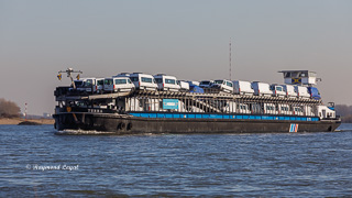 barge on the river Rhine