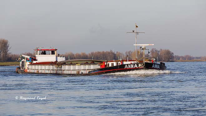 barge on the river Rhine