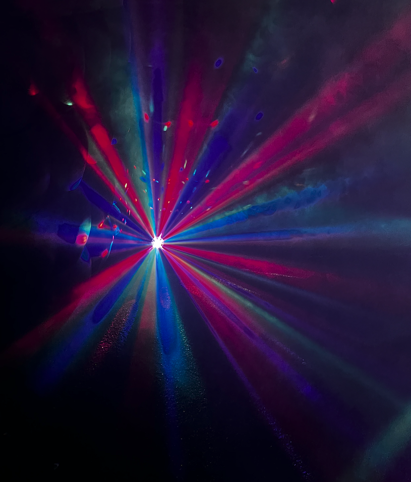 Discozelt Innenraum, Licht