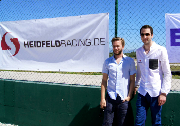Nick (Ex F1 Fahrer) & SVEN HEIDFELD der CEO der Firma