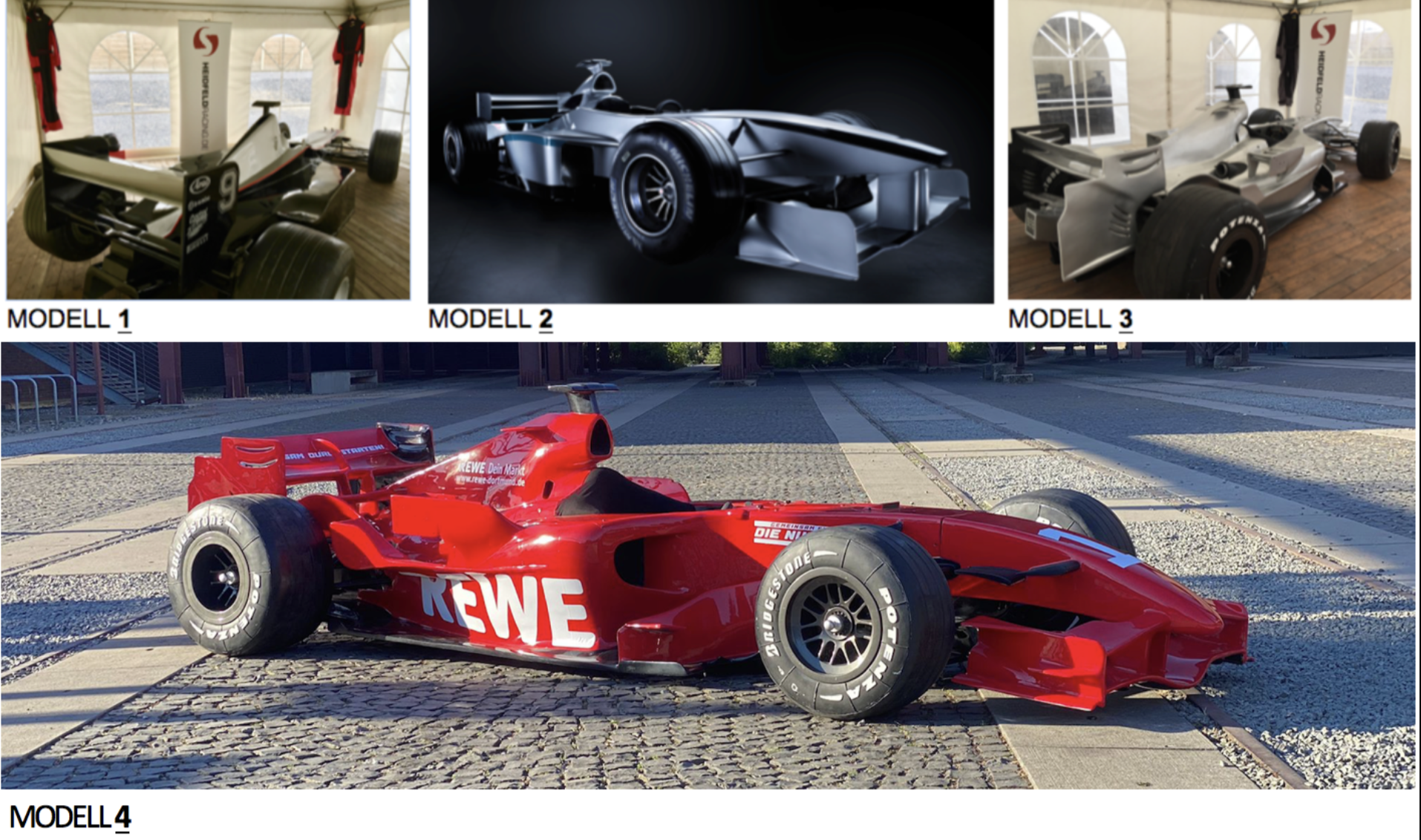 Formel 1 Rennwagen Autos für Filmaufnahmen & Fotos mieten